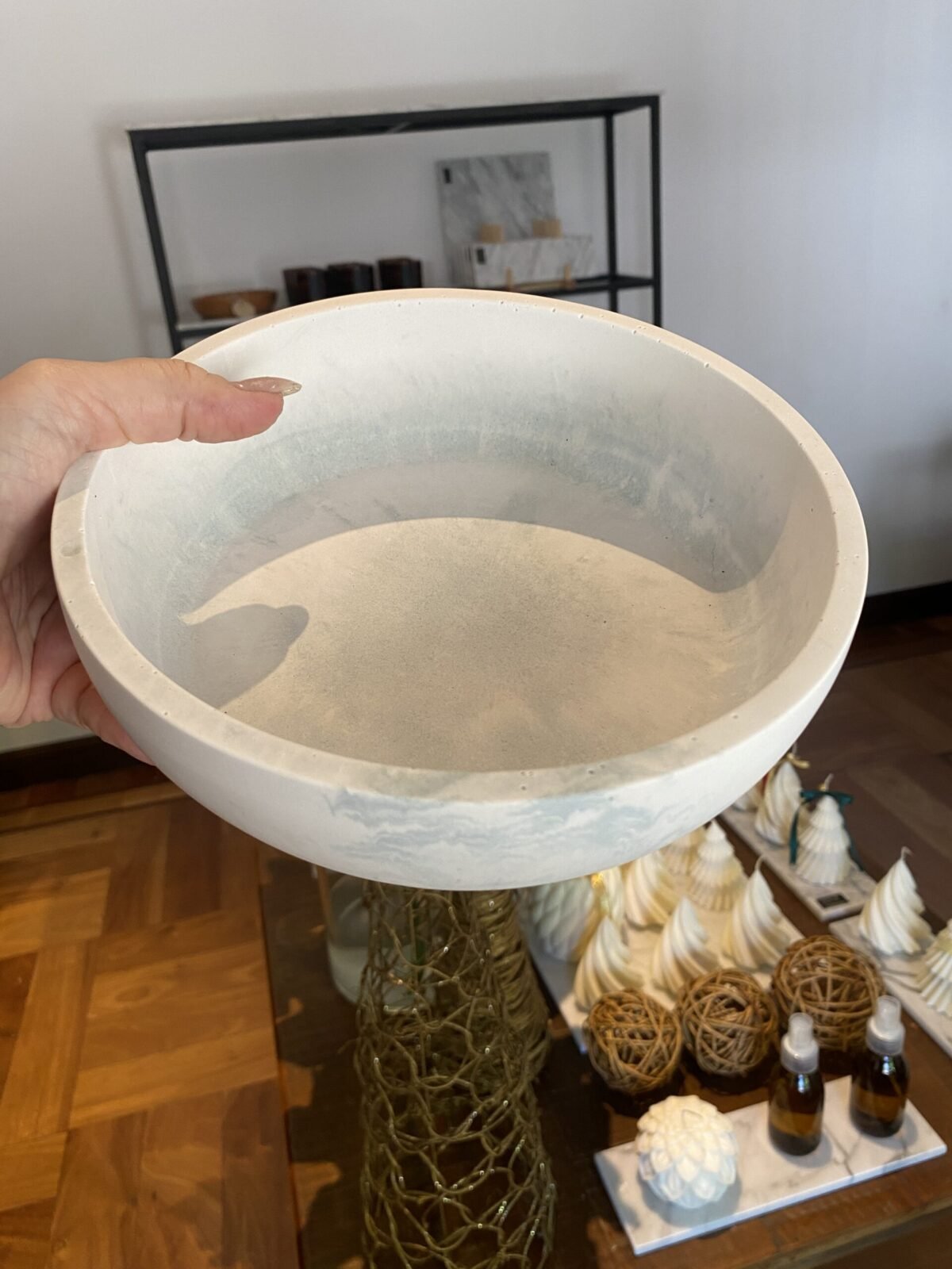 Cuenco de resina simil Mármol - Imagen 3