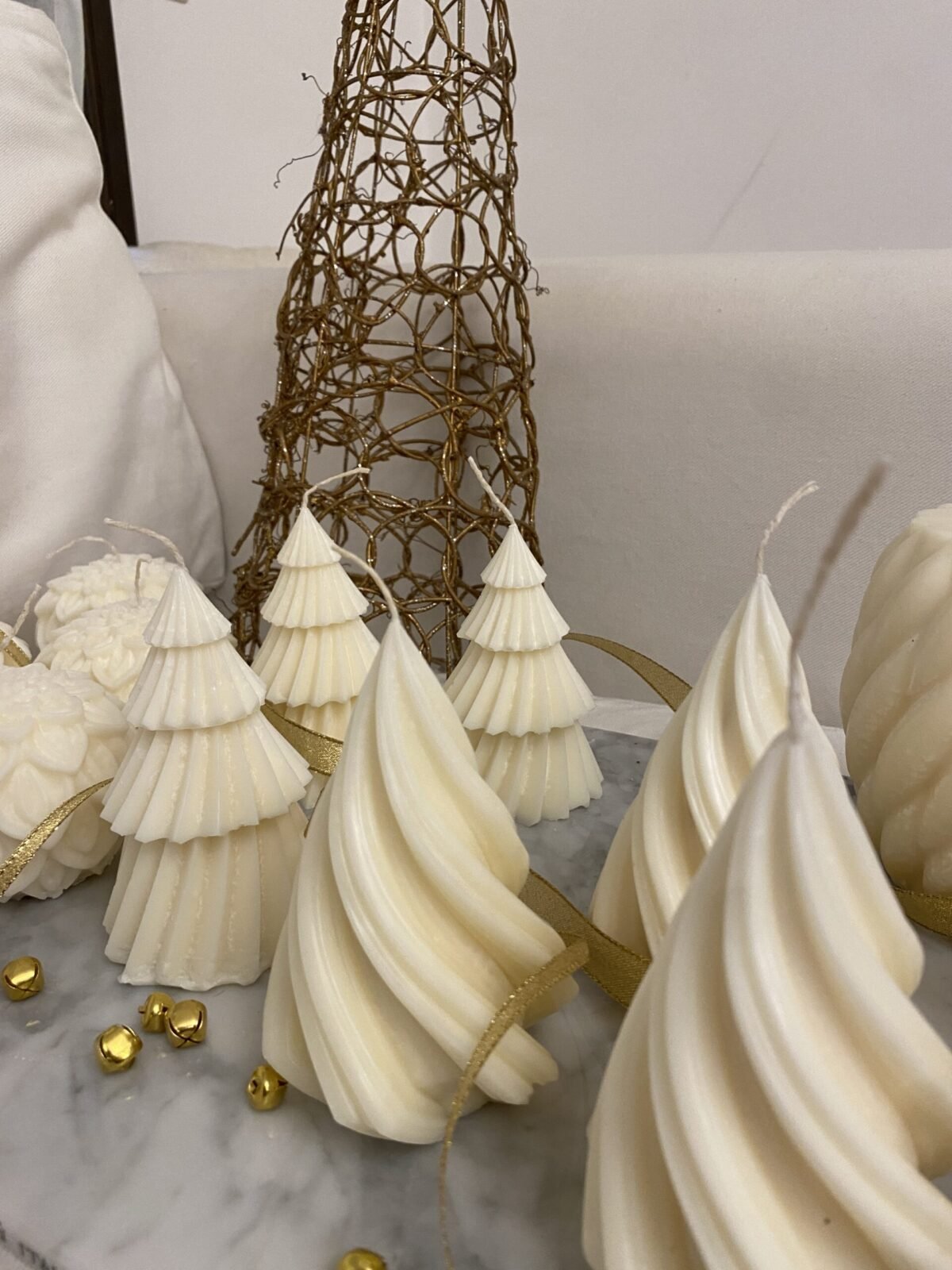 Vela Arbol navideño torzado - Imagen 3