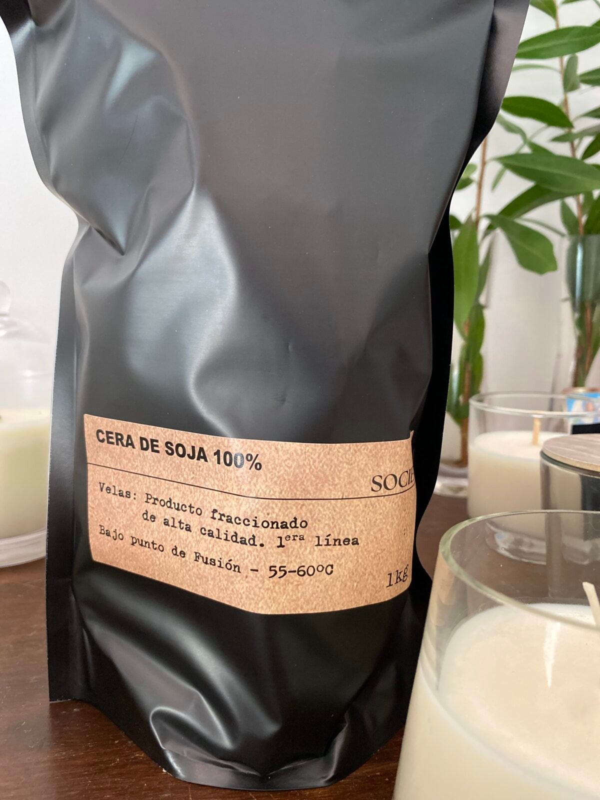 1kg de cera de soja 100% de  "primera calidad" - Imagen 2
