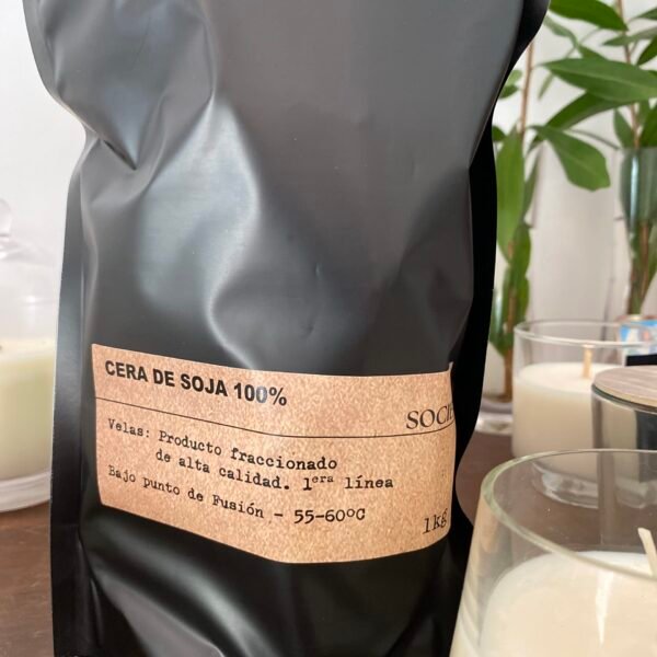 1kg de cera de soja 100% de  